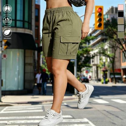 [LAST DAY SALE]Women’s Multi-Pocket Outdoor Cargo Shorts