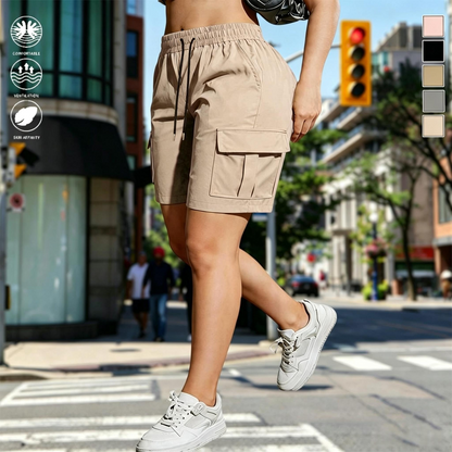 [LAST DAY SALE]Women’s Multi-Pocket Outdoor Cargo Shorts