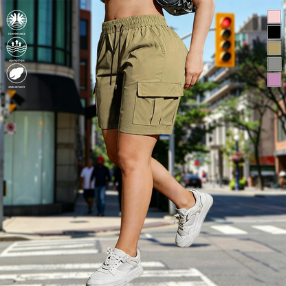[LAST DAY SALE]Women’s Multi-Pocket Outdoor Cargo Shorts