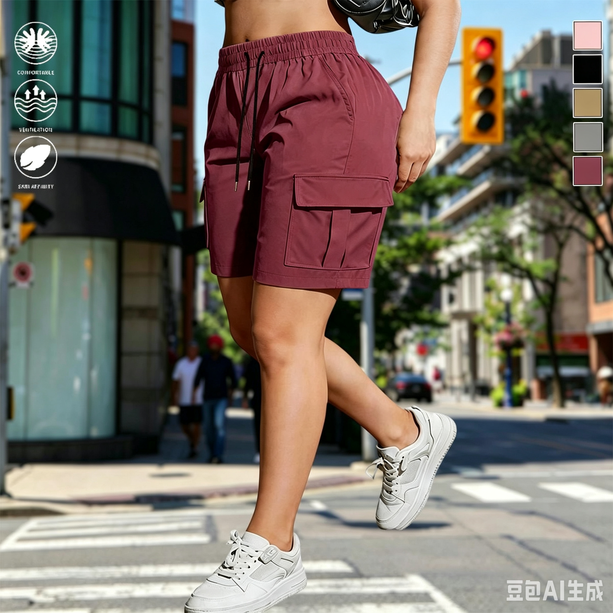 [LAST DAY SALE]Women’s Multi-Pocket Outdoor Cargo Shorts